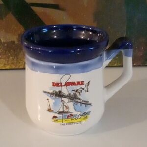 Delaware Mug with Blue Accents
